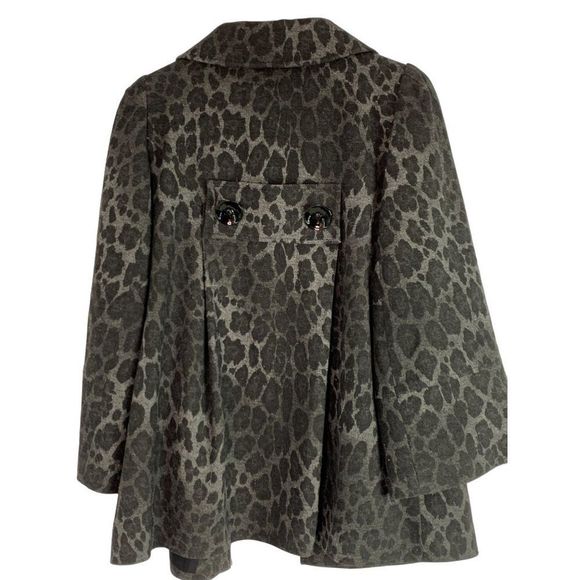 Charles gray London size small jacket swing blazer wool animal print 6285 - Picture 7 of 8